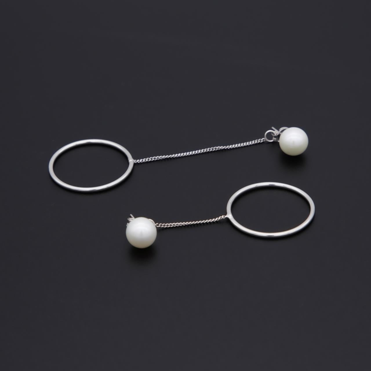 Number BW pearl bracelet earring necklace daily fashion accessory
