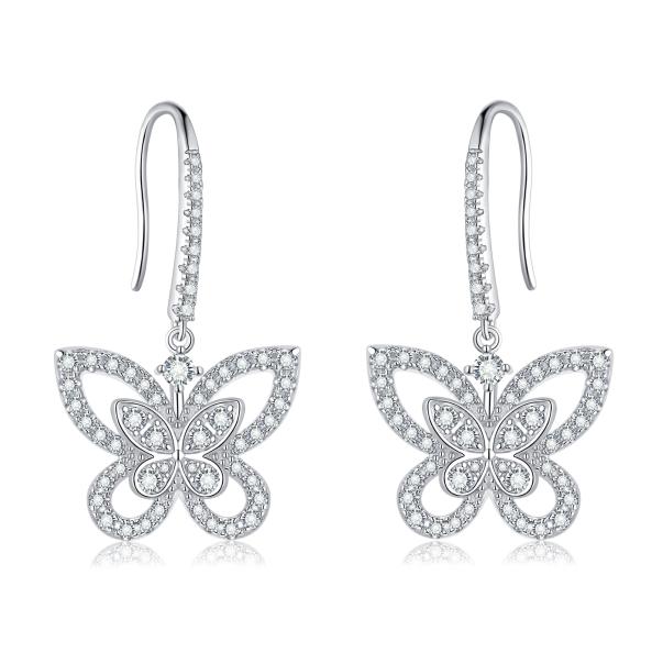 Number CD S925 Moissanite Earrings Birthday Auspicious Anniversary(18-35)