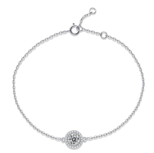 Number CE S925 Moissanite Bracelet Daily Engagement Casual(36-42)