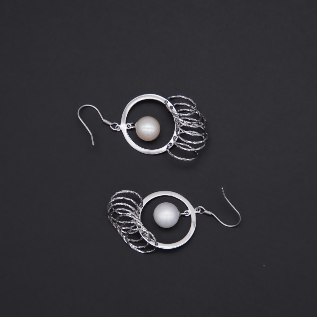 Number BW pearl bracelet earring necklace daily fashion accessory