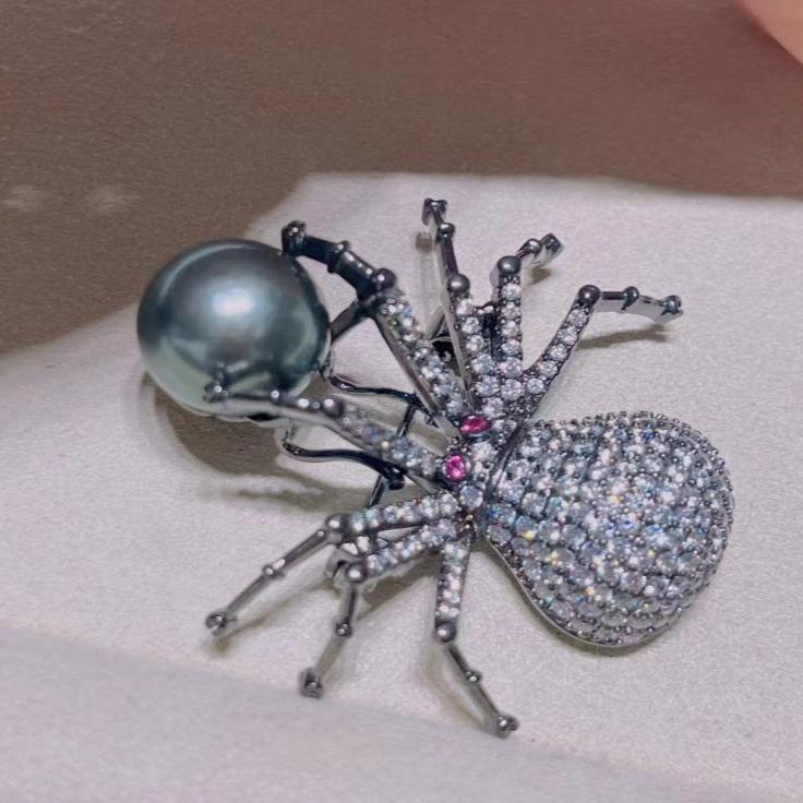 Number AX Pearl brooch Daily anniversary for Christmas（266-313）