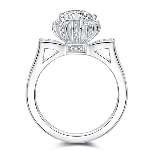 Number CH S925 Moissanite Ring Engagement Wedding Daily (01-97)