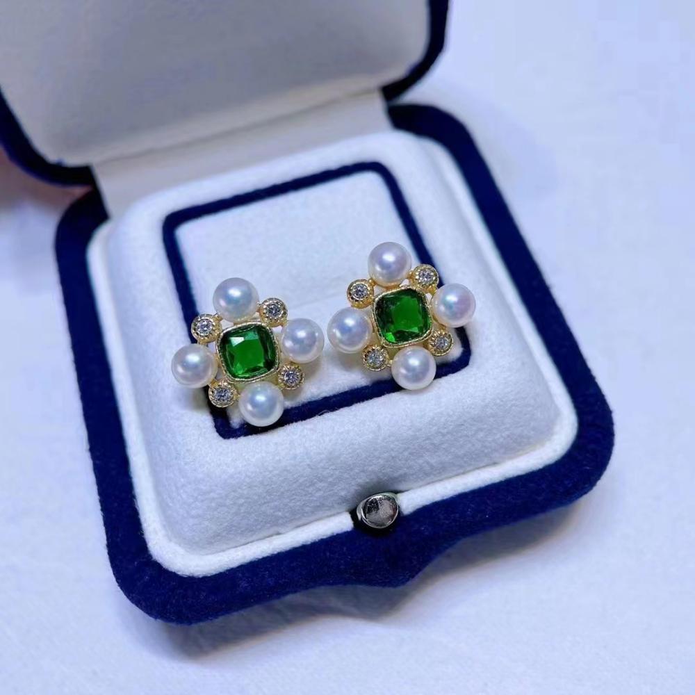 Number AT freshwater earrings Anniversary Birthday Daily(107-156)