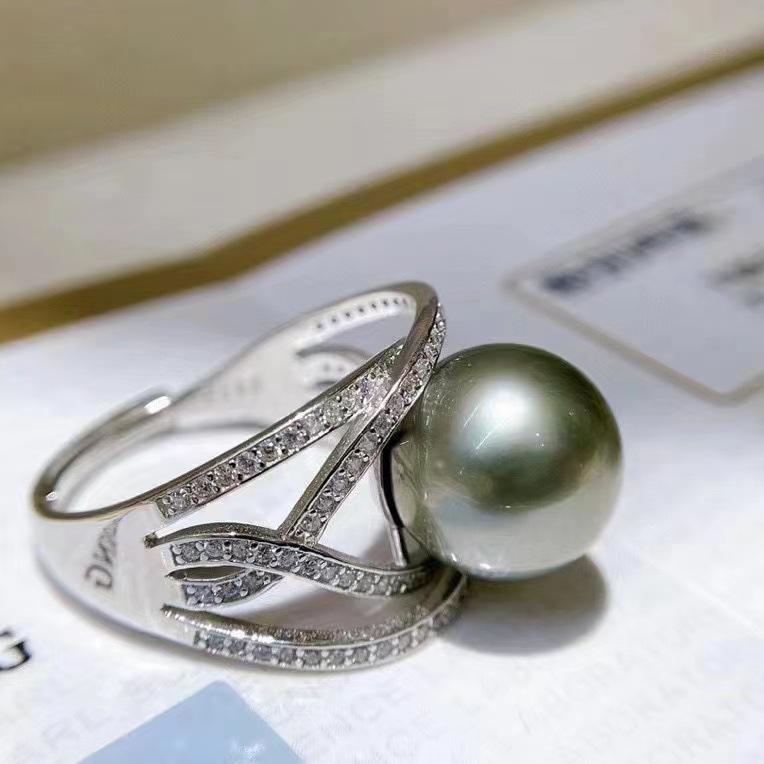 Number AR seawater pearl ring Weeding Birthday Anniversary(30-78)