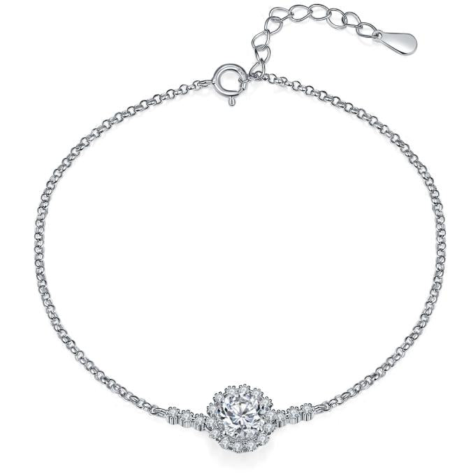 Number CE S925 Moissanite Bracelet Daily Engagement Casual(36-42)