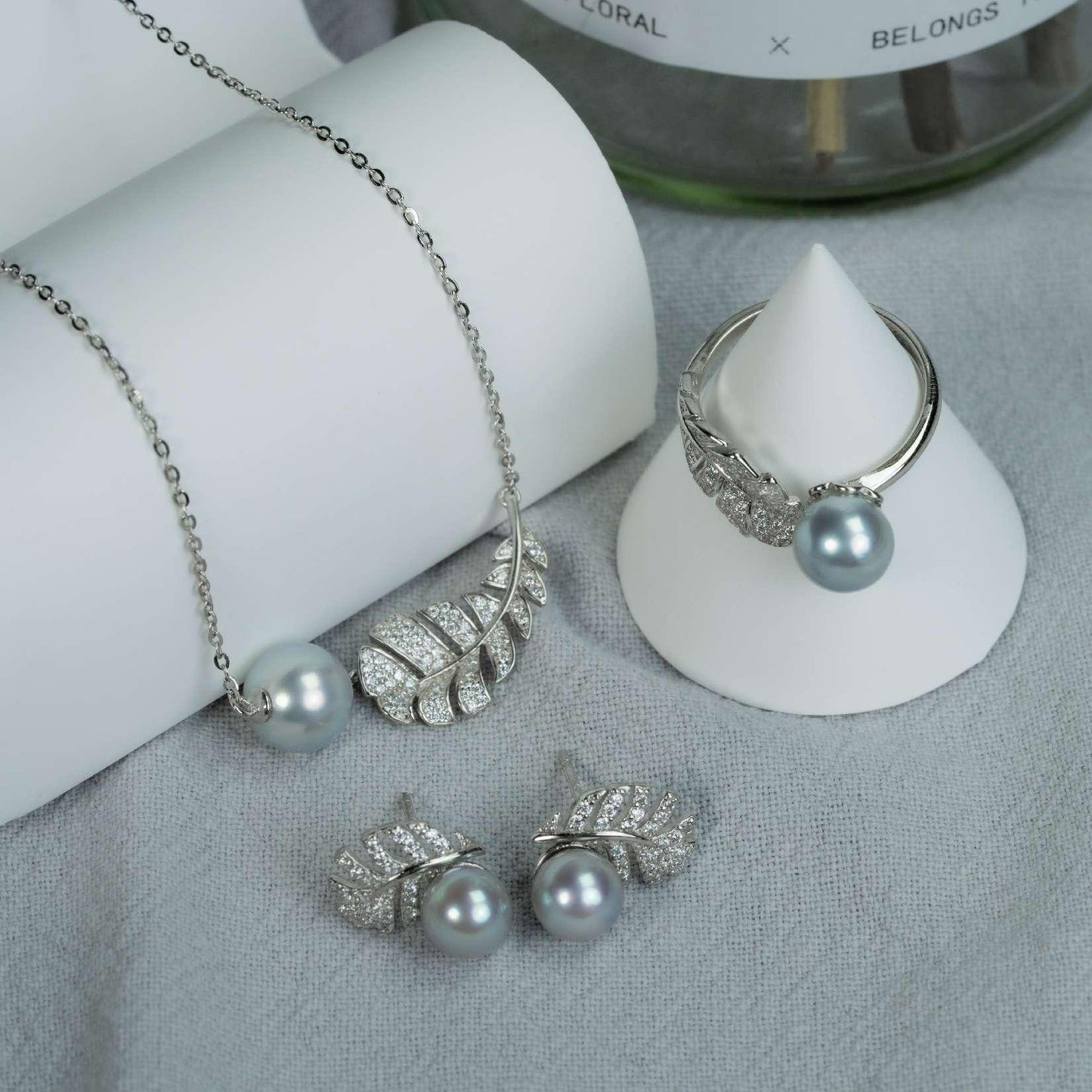 9Number CG Seawater pearl necklace bracelet earrings daily