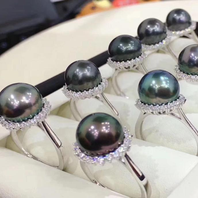 Number AR seawater pearl ring Weeding Birthday Anniversary(30-78)