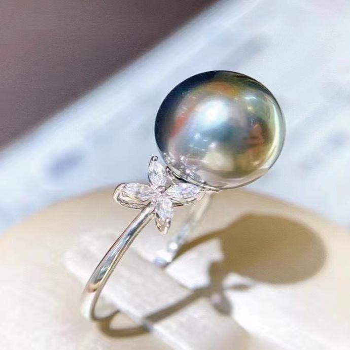 Number AR seawater pearl ring Weeding Birthday Anniversary(30-78)