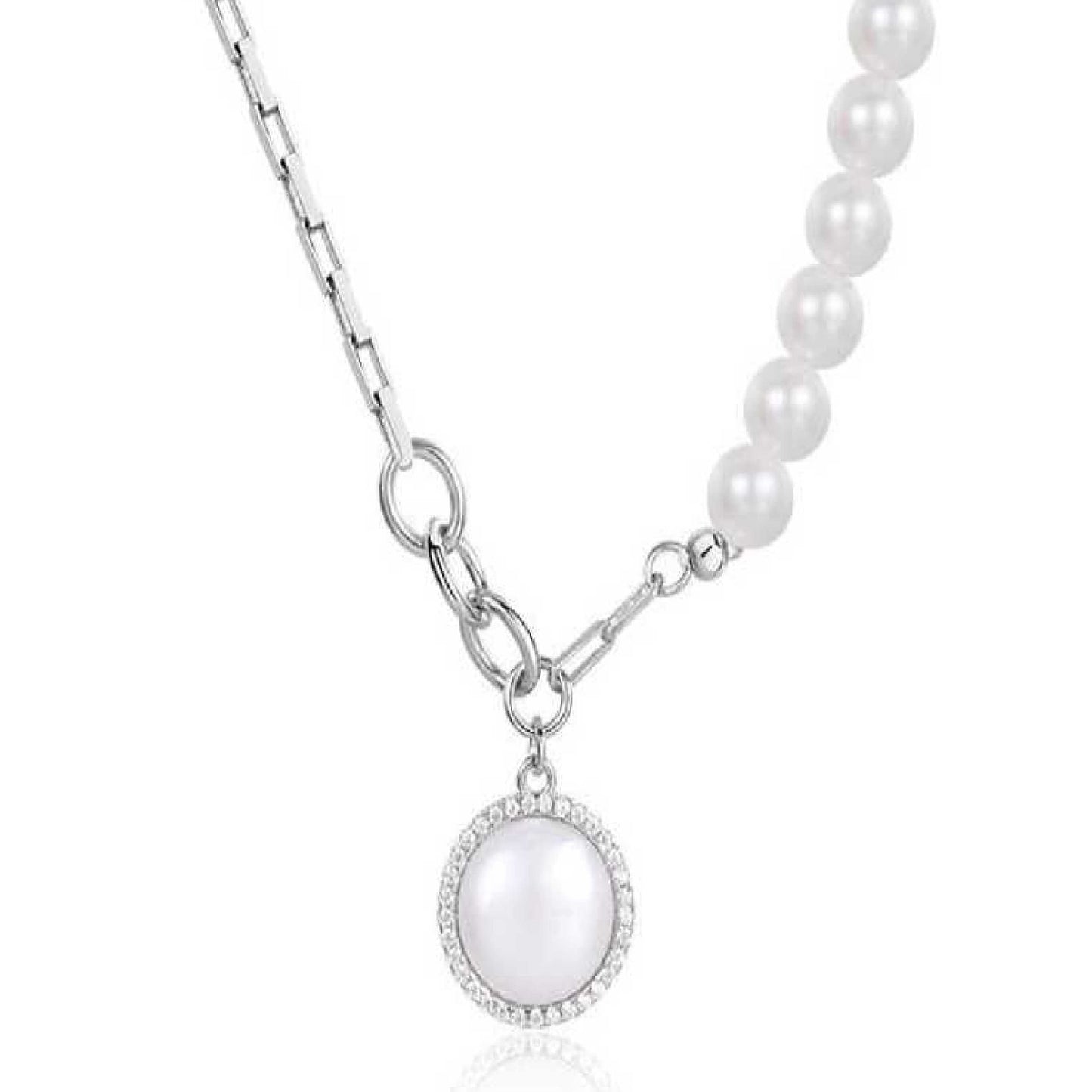 Number BS s925 pearl earring necklace Fashion Daily Birthday