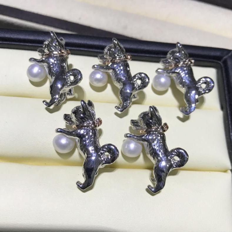 Number AX Pearl brooch Daily anniversary for Christmas（266-313）