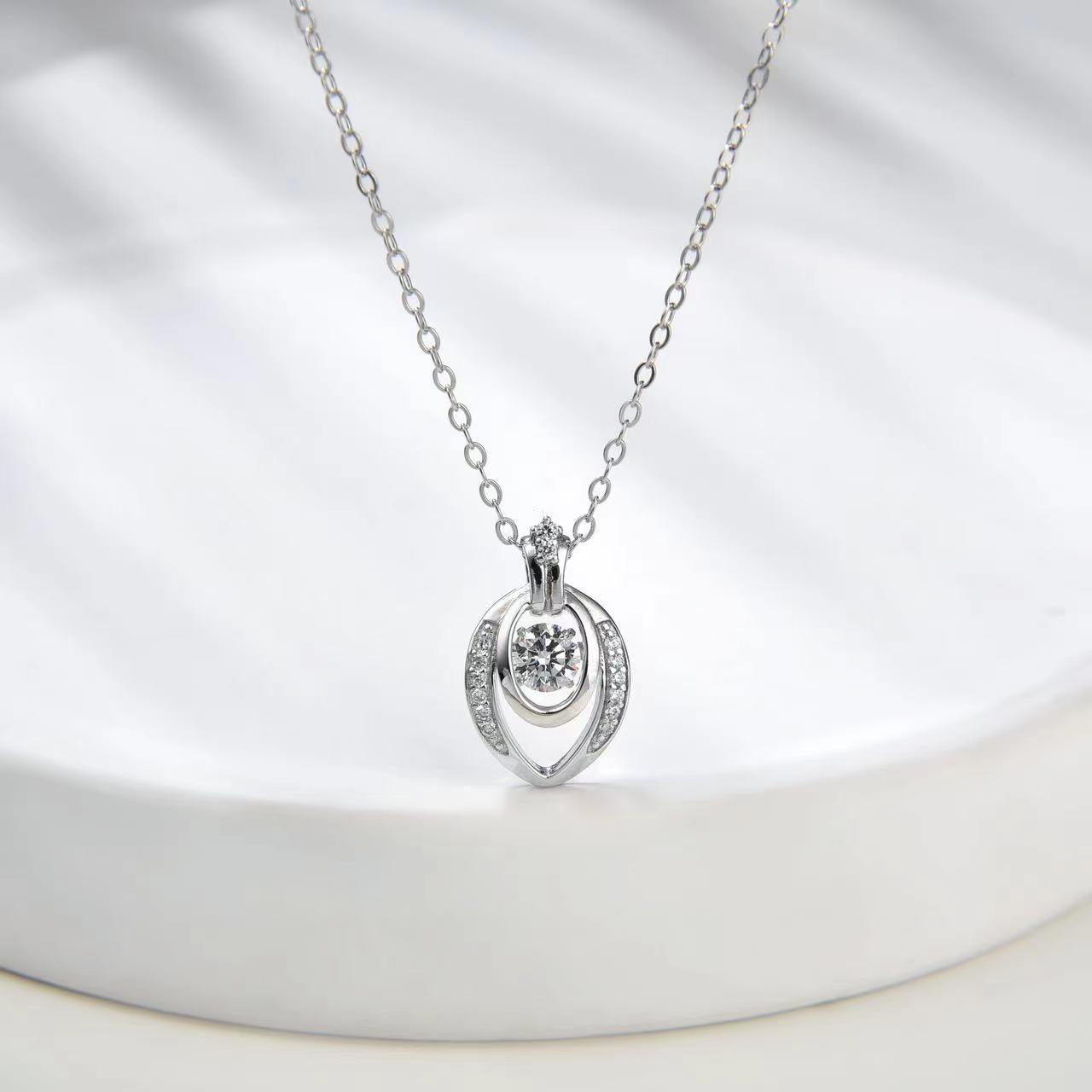 Number CF S925 Moissanite Necklace Earrings Engagement Wedding（43--80）
