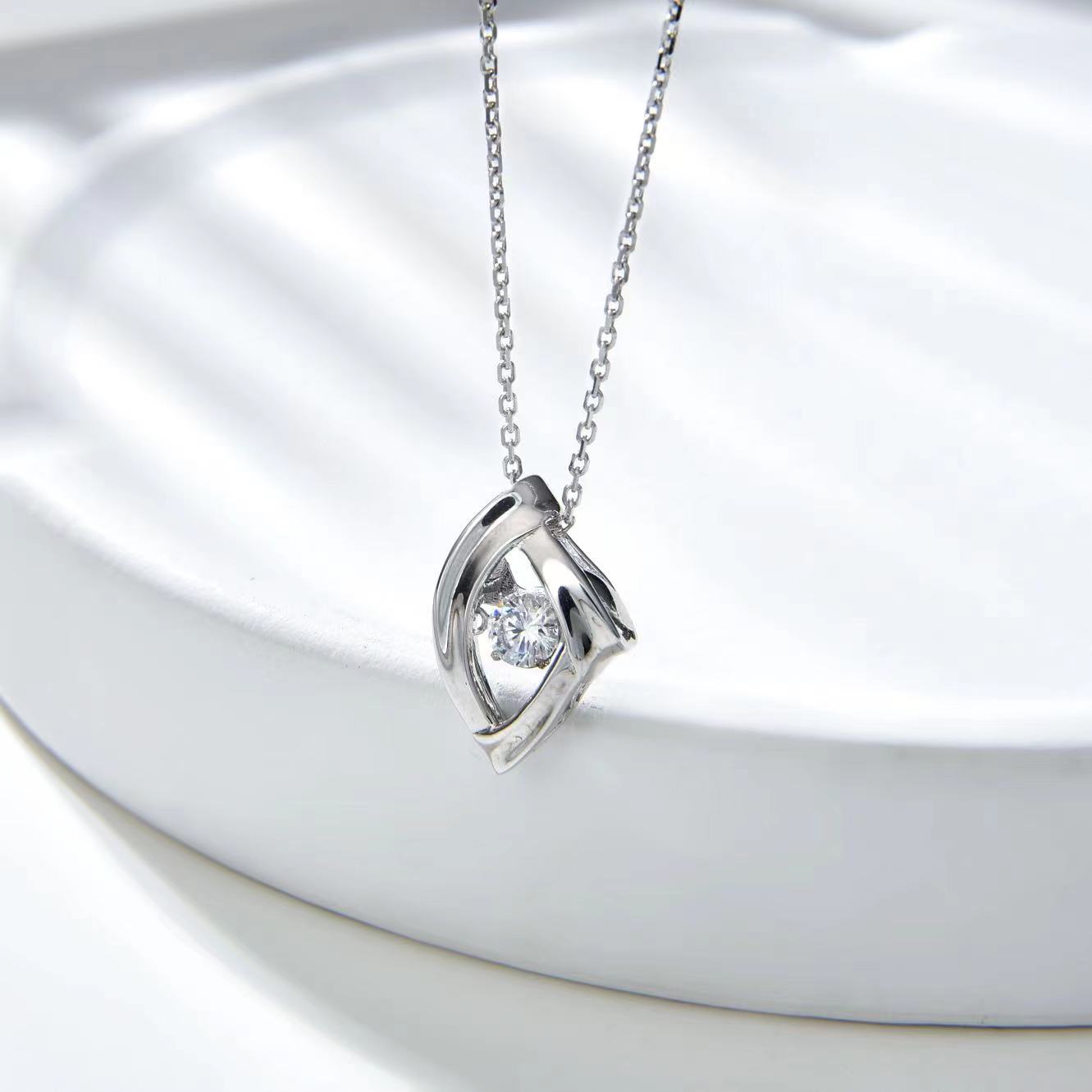 Number CF S925 Moissanite Necklace Earrings Engagement Wedding（43--80）