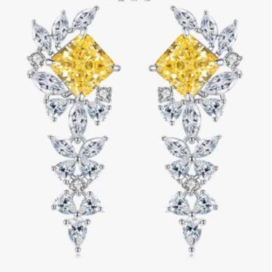[Timeless]Number BJ Zircon Ring Necklace 925 Sterling Silver Engagement Wedding For Women (01-88)