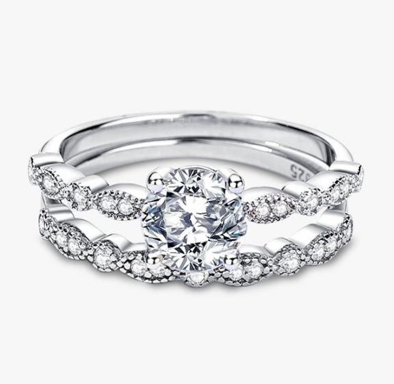 [Timeless]Number BG Moissanite Rings For Women Engagement Rings(01-72)