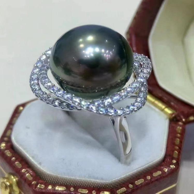 Number AR seawater pearl ring Weeding Birthday Anniversary(30-78)