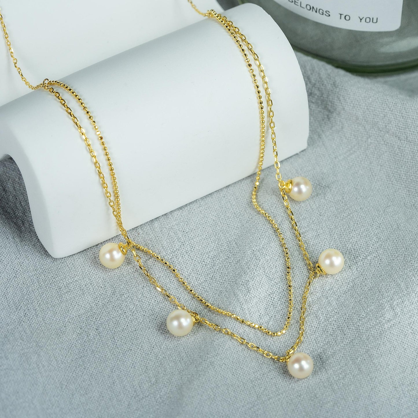 9Number CG Seawater pearl necklace bracelet earrings daily