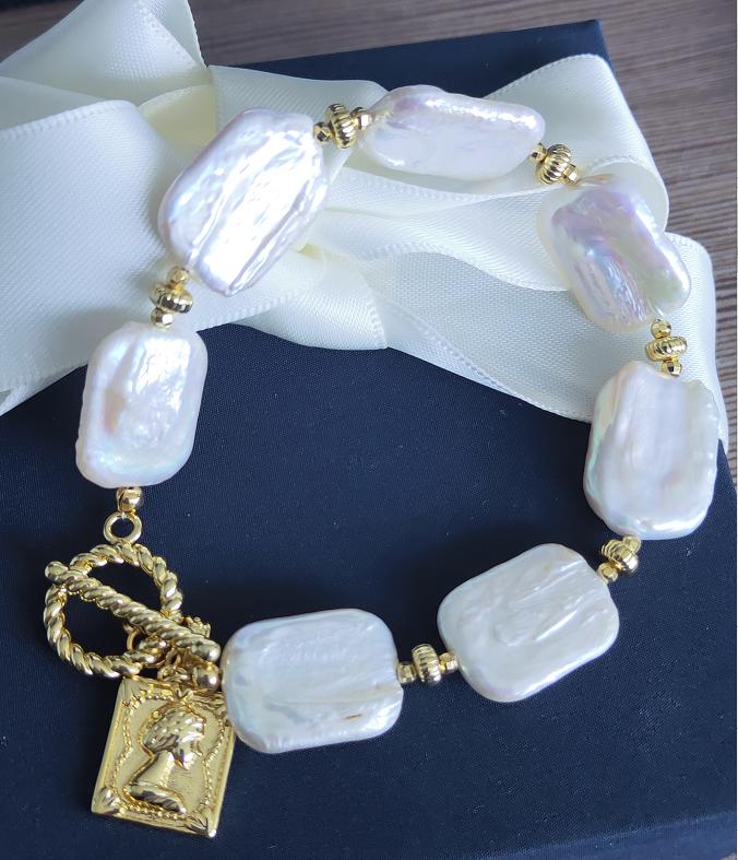 Number BW pearl bracelet earring necklace daily fashion accessory