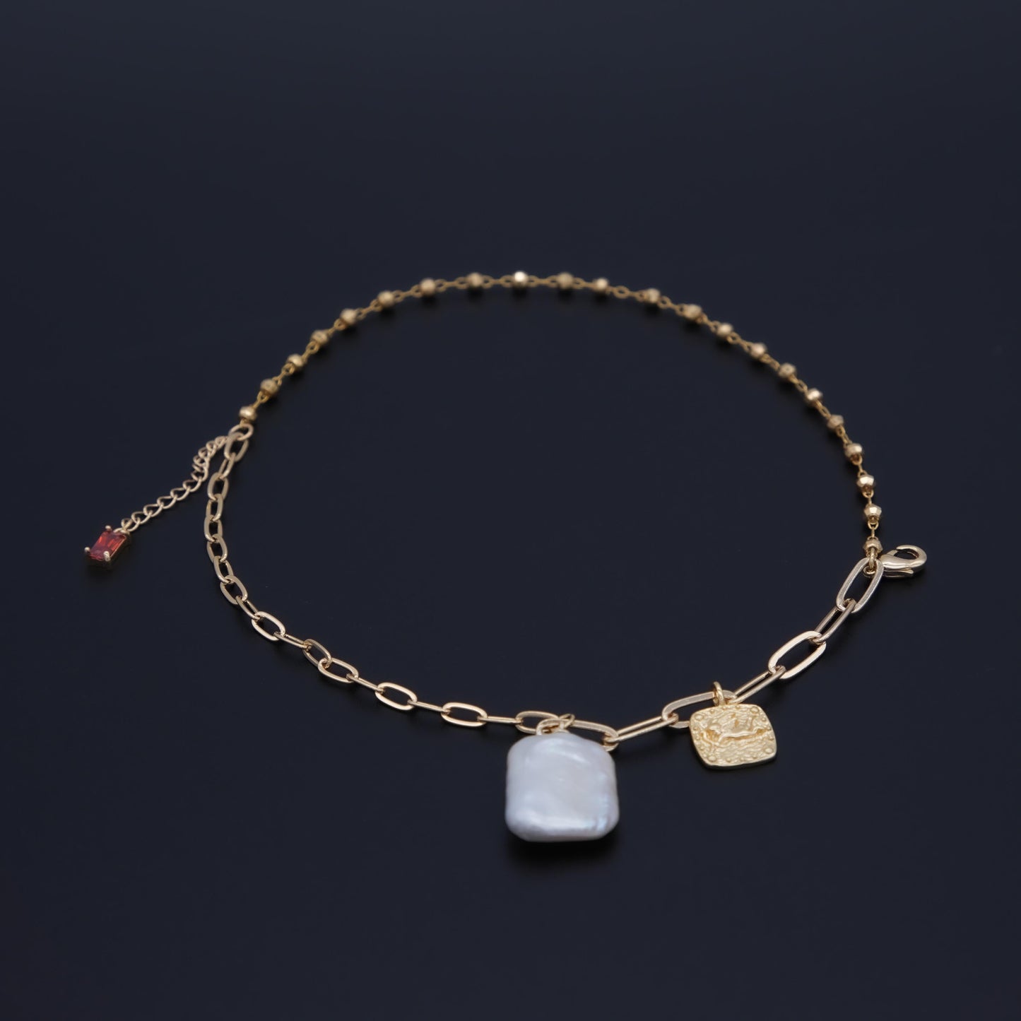Number BW pearl bracelet earring necklace daily fashion accessory