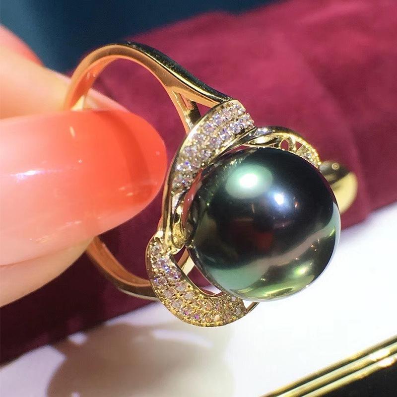 Number AR seawater pearl ring Weeding Birthday Anniversary(30-78)