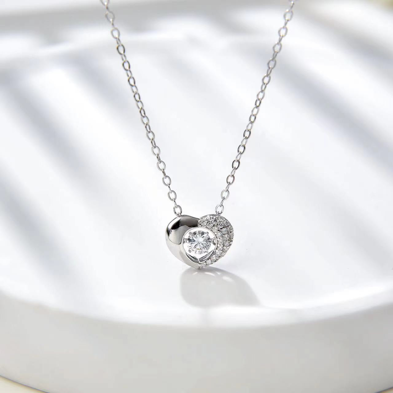 Number CF S925 Moissanite Necklace Earrings Engagement Wedding（43--80）