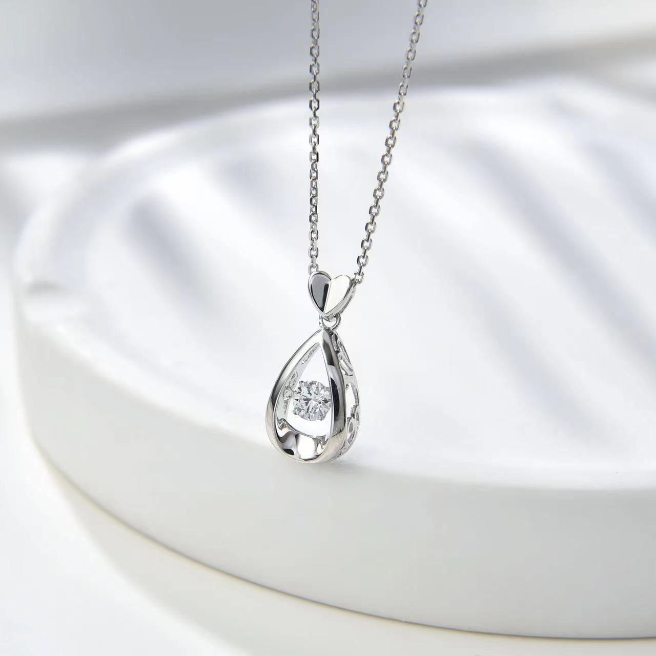 Number CF S925 Moissanite Necklace Earrings Engagement Wedding（43--80）