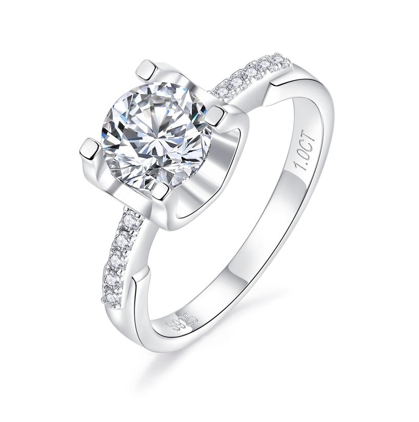 Number CH S925 Moissanite Ring Engagement Wedding Daily (01-97)