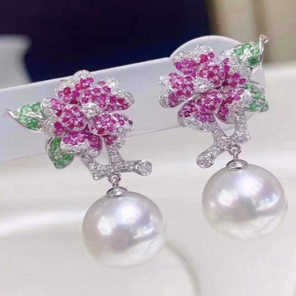 Number AT freshwater earrings Anniversary Birthday Daily(107-156)
