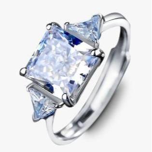 [Timeless]Number BJ Zircon Ring Necklace 925 Sterling Silver Engagement Wedding For Women (01-88)