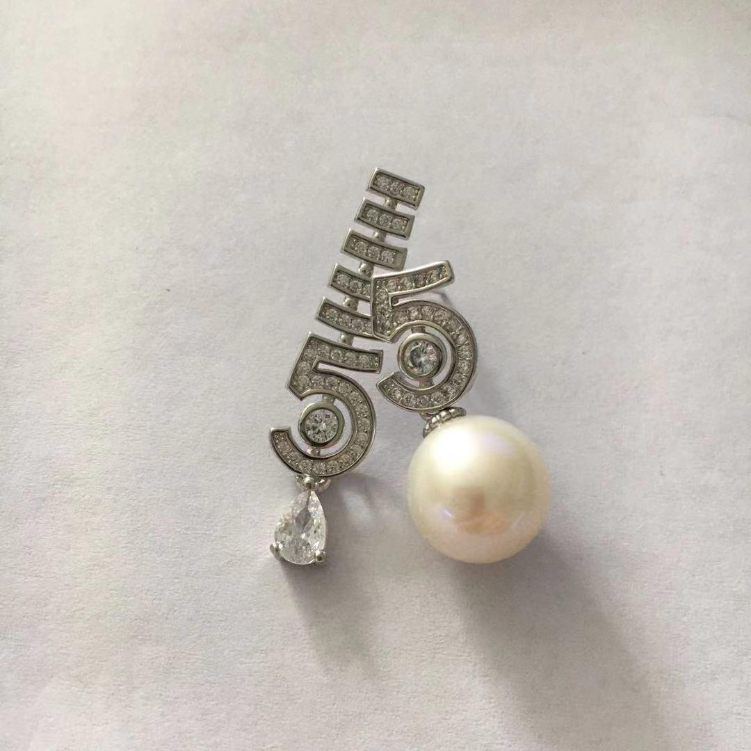Number F freshwatepearls design S925