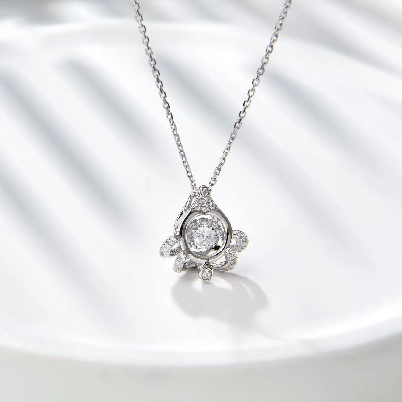 Number CF S925 Moissanite Necklace Earrings Engagement Wedding（43--80）