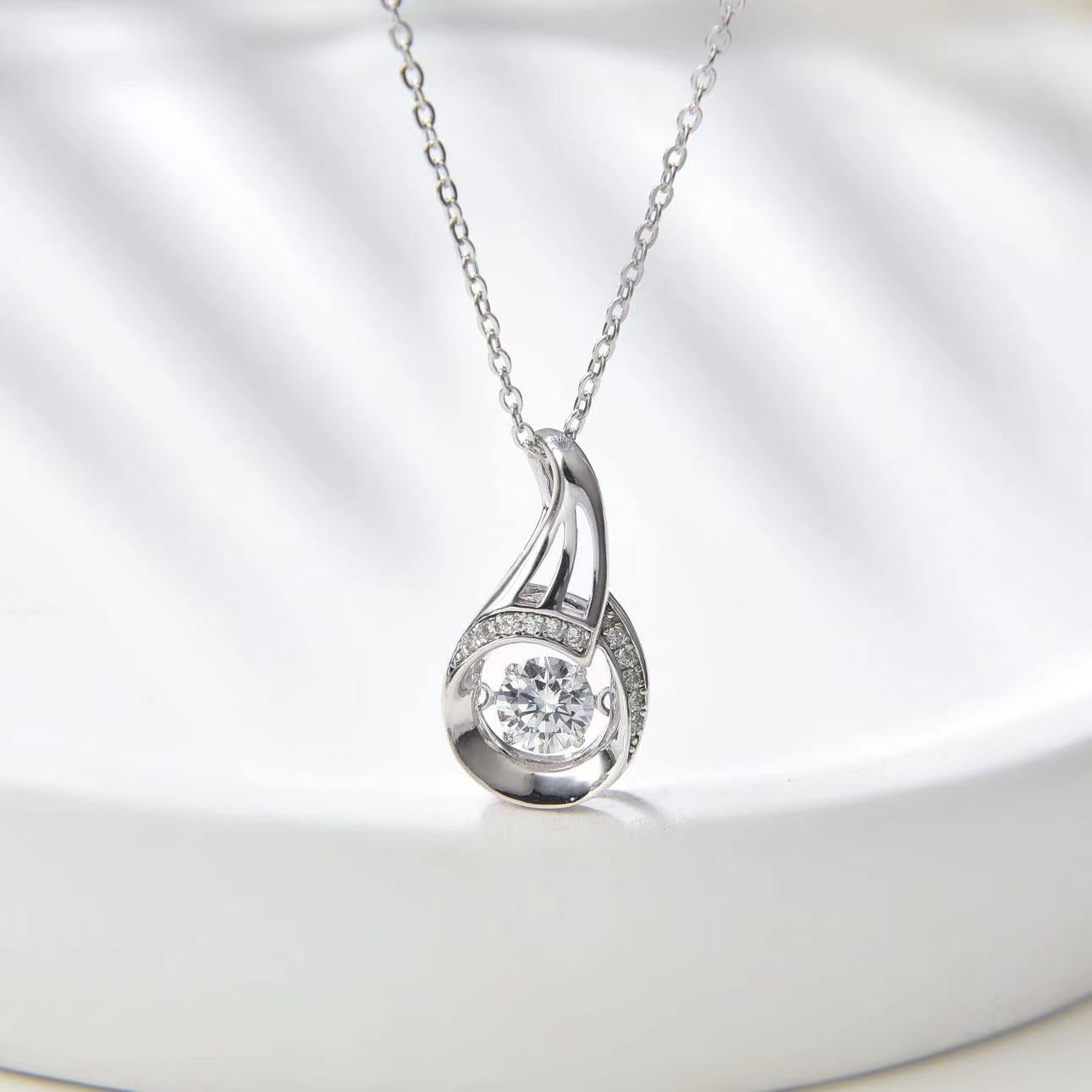 Number CF S925 Moissanite Necklace Earrings Engagement Wedding（43--80）