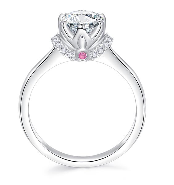 Number CH S925 Moissanite Ring Engagement Wedding Daily (01-97)