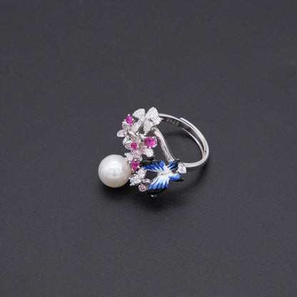 Number F freshwatepearls design S925
