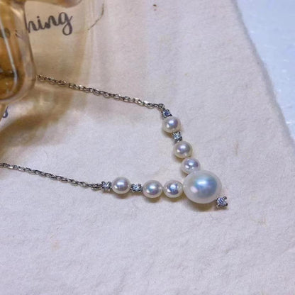 Number AY Pearl necklace Daily anniversary festival（314-374）