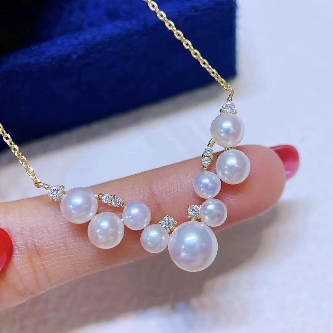 Number AY Pearl necklace Daily anniversary festival（314-374）