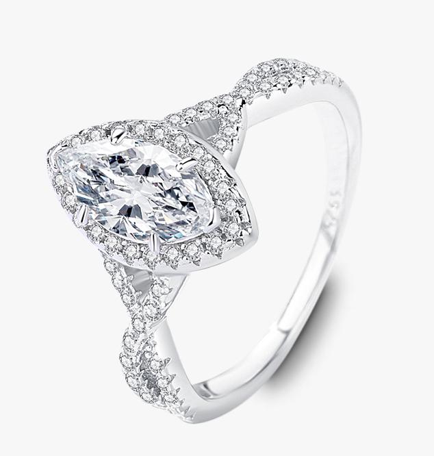 [Timeless]Number BG Moissanite Rings For Women Engagement Rings(01-72)