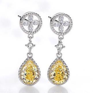 [Timeless]Number BJ Zircon Ring Necklace 925 Sterling Silver Engagement Wedding For Women (01-88)