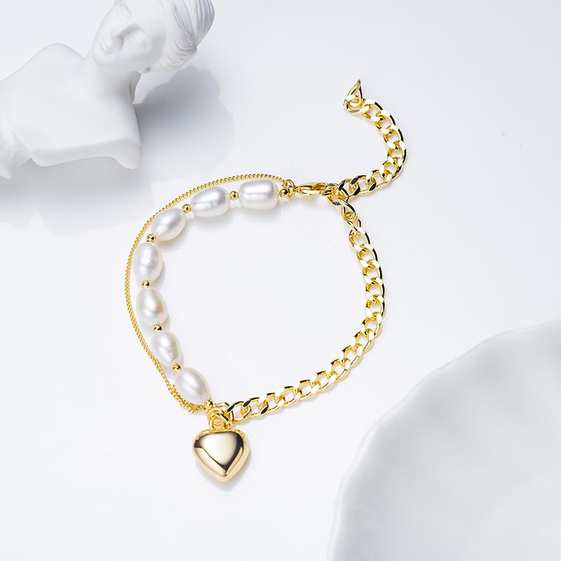 Number BW pearl bracelet earring necklace daily fashion accessory