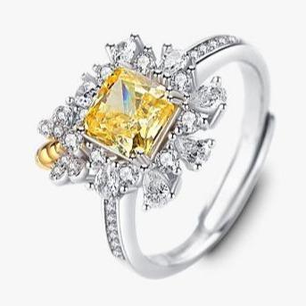 [Timeless]Number BJ Zircon Ring Necklace 925 Sterling Silver Engagement Wedding For Women (01-88)