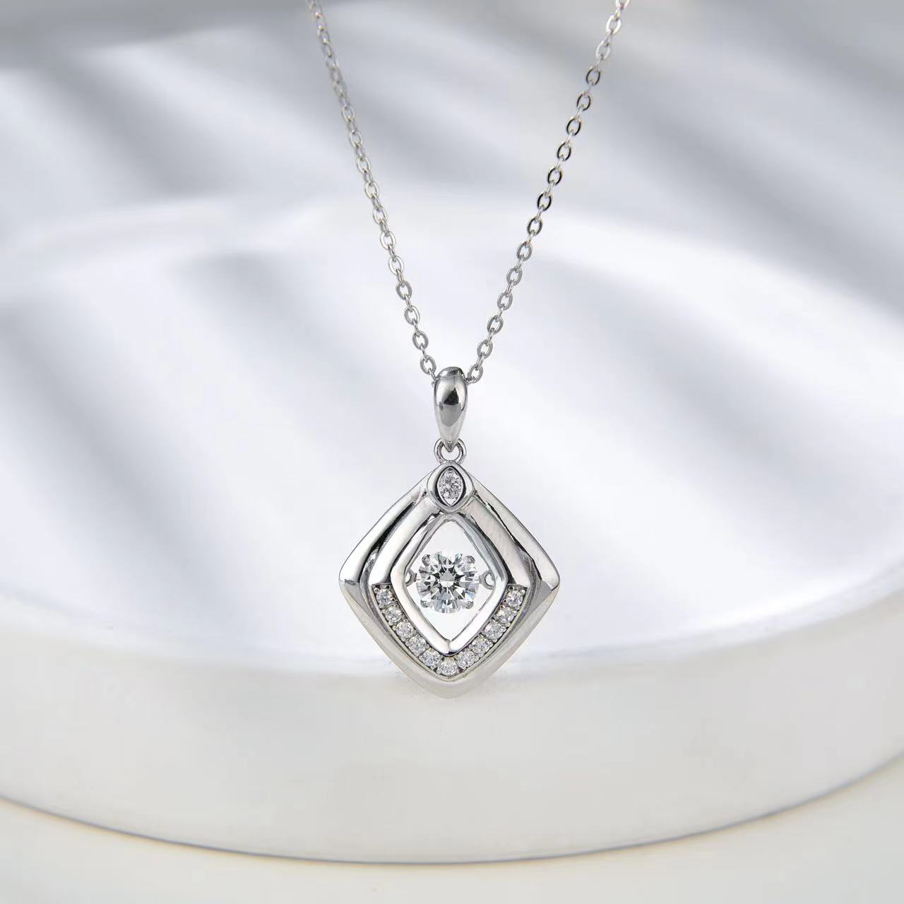 Number CF S925 Moissanite Necklace Earrings Engagement Wedding（43--80）