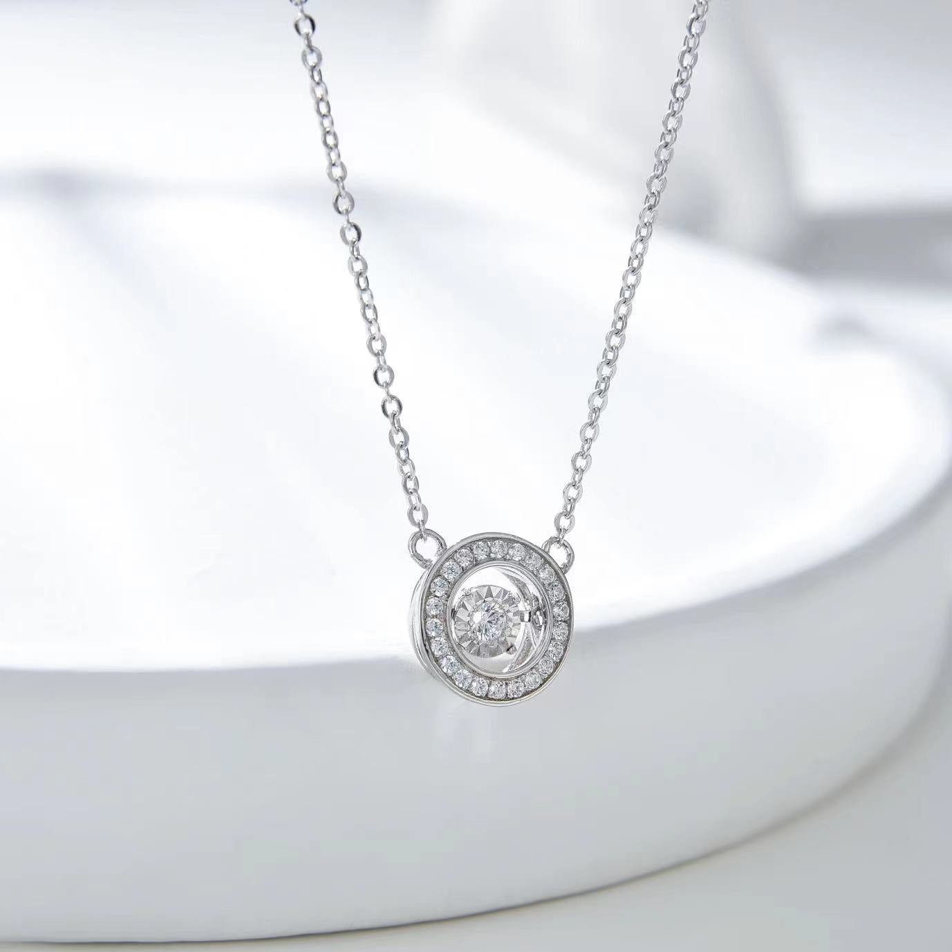 Number CF S925 Moissanite Necklace Earrings Engagement Wedding（43--80）