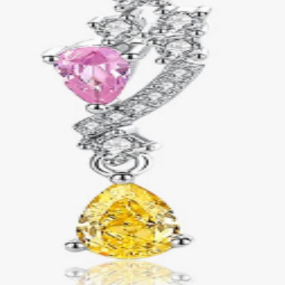 [Timeless]Number BJ Zircon Ring Necklace 925 Sterling Silver Engagement Wedding For Women (01-88)