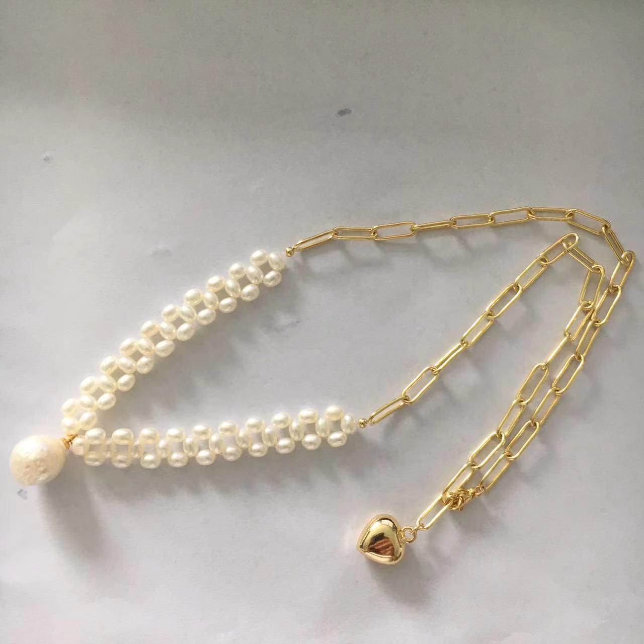 Number BW pearl bracelet earring necklace daily fashion accessory