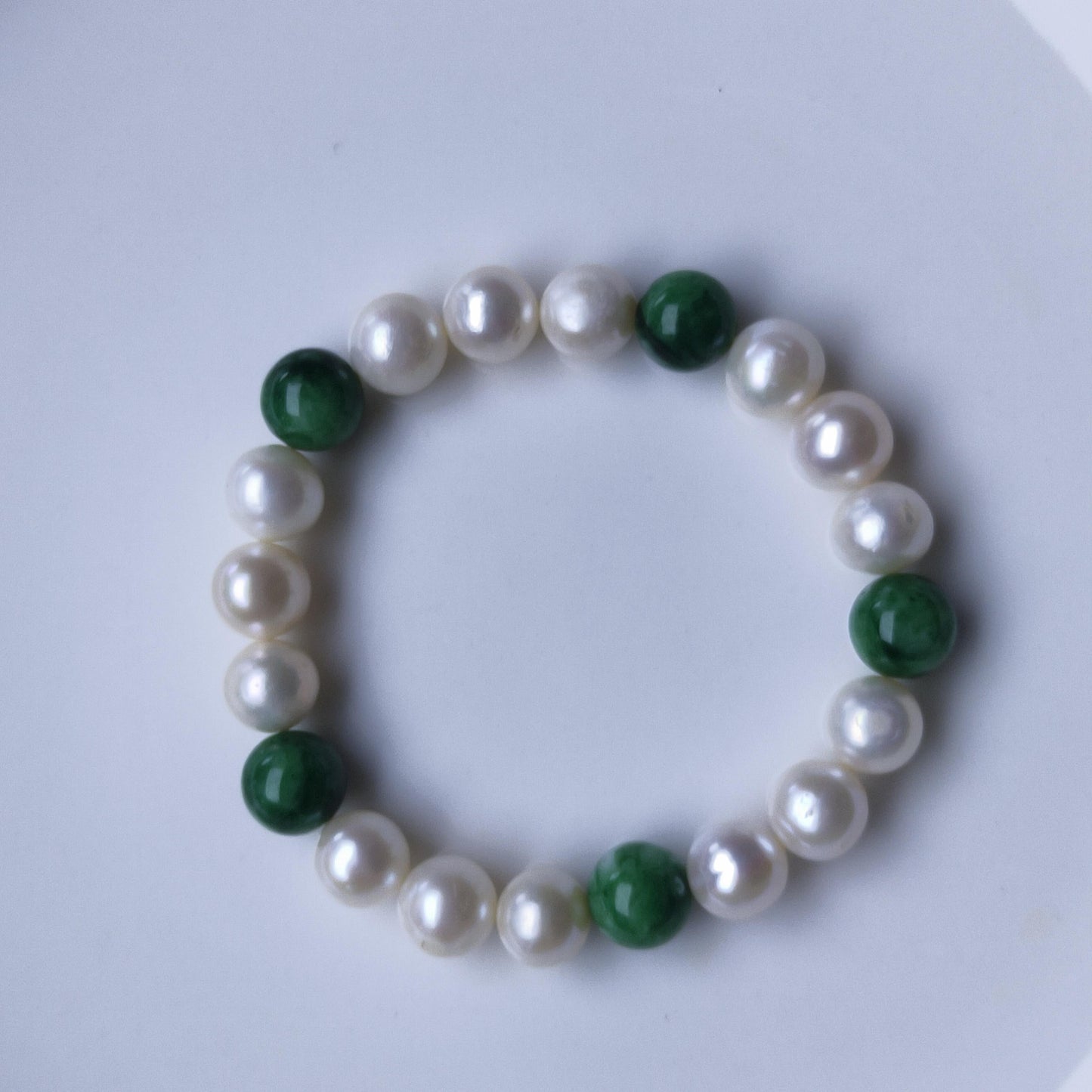Number BW pearl bracelet earring necklace daily fashion accessory