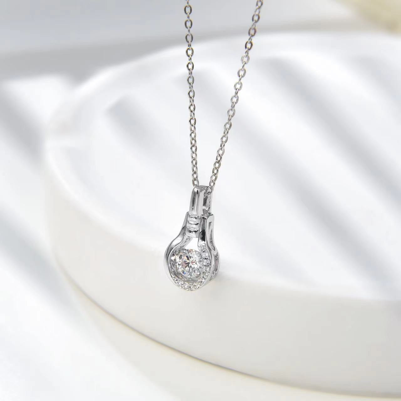 Number CF S925 Moissanite Necklace Earrings Engagement Wedding（43--80）
