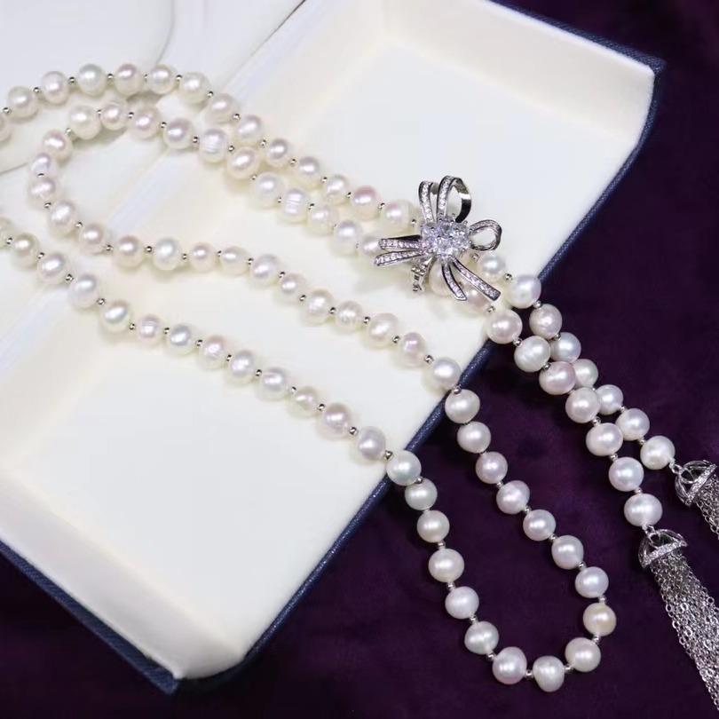 Number AA sweater pearl necklace Daily（according to your budget ）