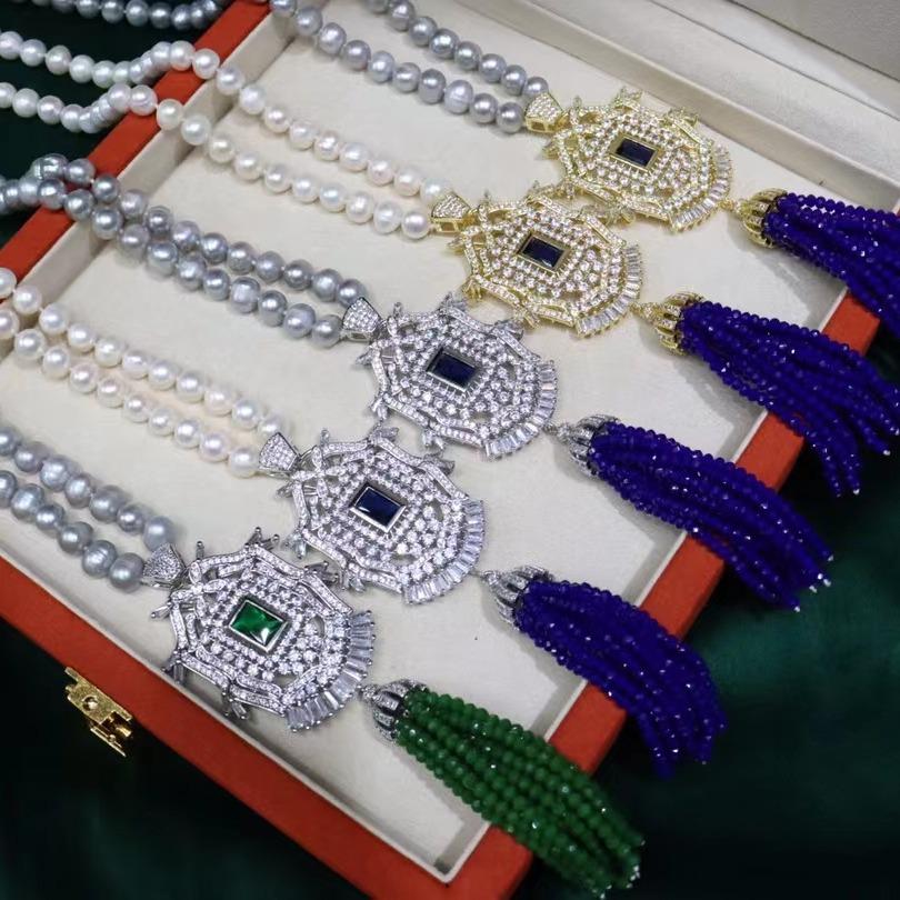 Number AA sweater pearl necklace Daily（according to your budget ）