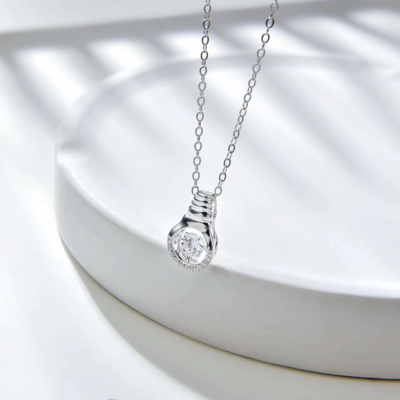 Number CF S925 Moissanite Necklace Earrings Engagement Wedding（43--80）
