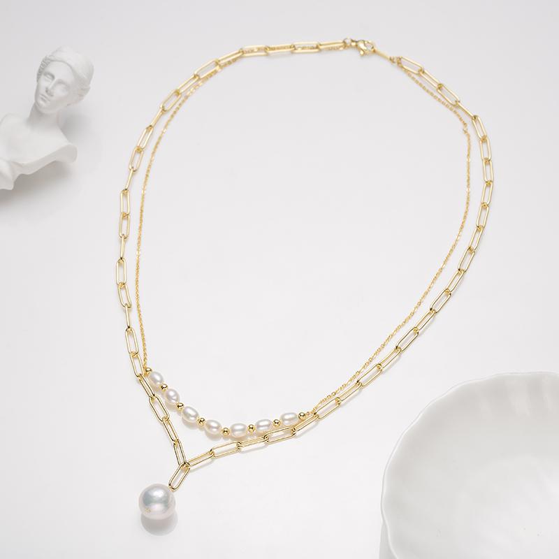 Number BW pearl bracelet earring necklace daily fashion accessory
