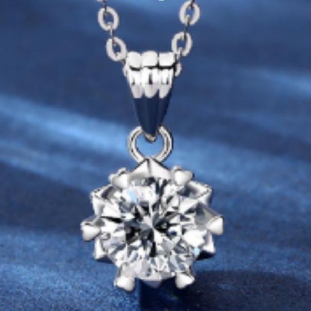 Number BH Moissanite Necklace Earring For Women Engagement (73-86)